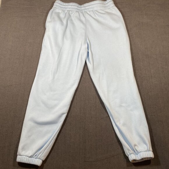 Disney Stitch "Merry Stitchmas"Baby Blue Jogger Sweatpants Womens Size Medium - Picture 8 of 10